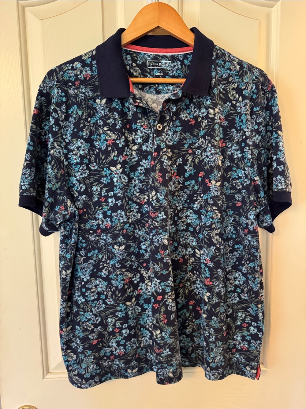 Club Room Flower Print Polo